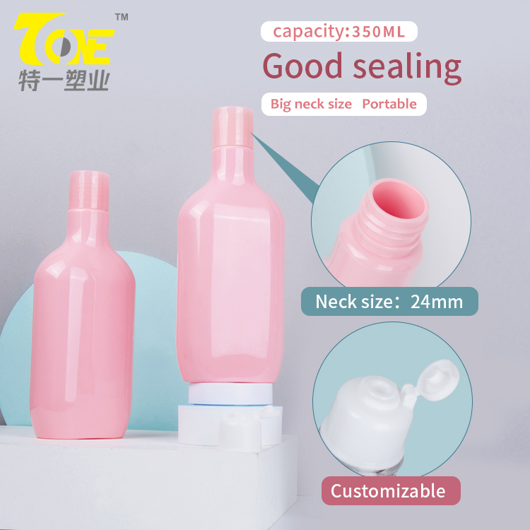 flat mouth wash bottle
