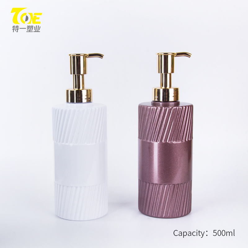 round pet shampoo bottle